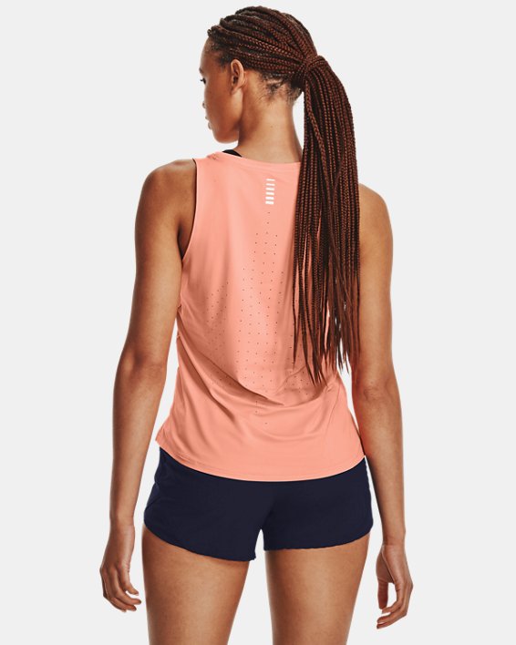 Camiseta sin mangas UA Iso-Chill Laser para mujer, Pink, pdpMainDesktop image number 1
